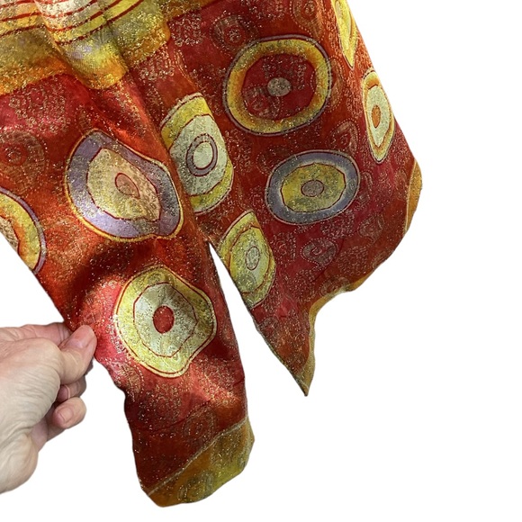 Vintage 1960s Elinor Simmons for Malcolm Starr Metallic Long Sleeve Dres… - Picture 8 of 16